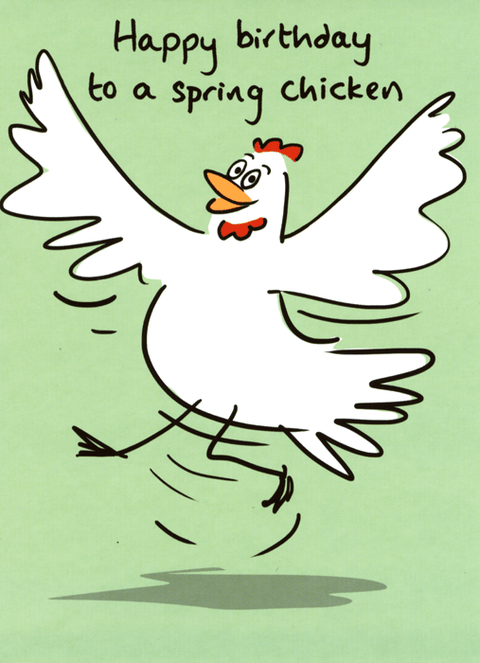 Birthday CardLucilla LavenderComedy Card CompanySpring Chicken