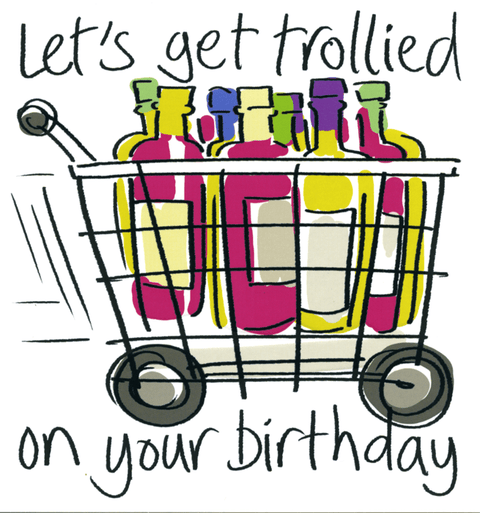 Birthday CardLucilla LavenderComedy Card CompanyTrollied