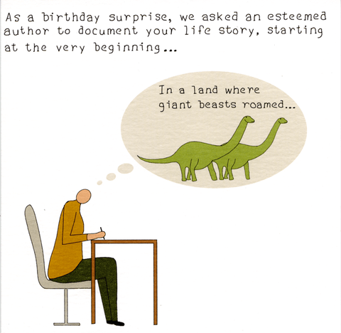 Birthday CardNot at All JackComedy Card CompanyDocument your life story