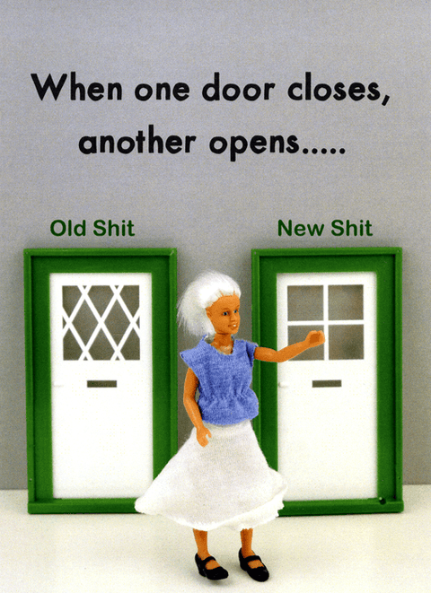 Funny CardsBold & BrightComedy Card CompanyWhen one door closes