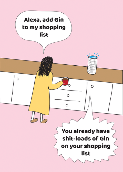 Funny CardsComedy Card CompanyComedy Card CompanyAlexa, add Gin