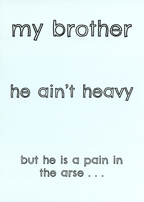 Funny CardsComedy Card CompanyComedy Card CompanyBrother - He ain't heavy