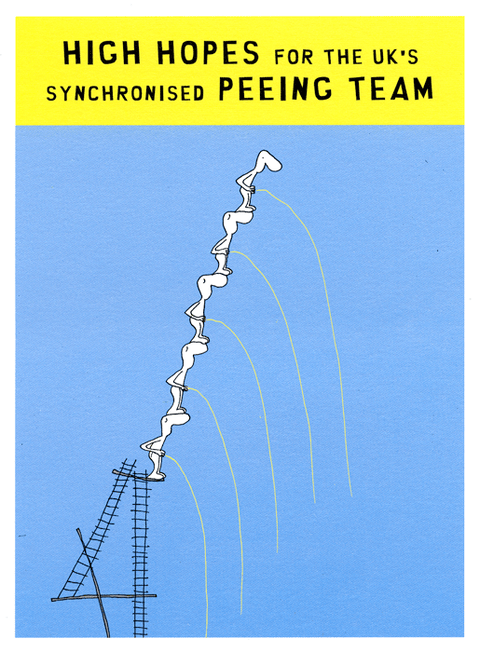 Funny CardsHarold's PlanetComedy Card CompanySynchronised peeing team