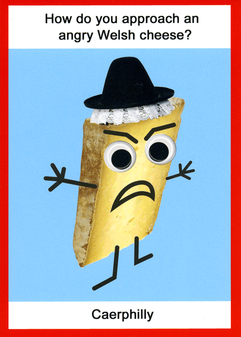 Funny CardsKiss me KwikComedy Card CompanyAngry Welsh cheese