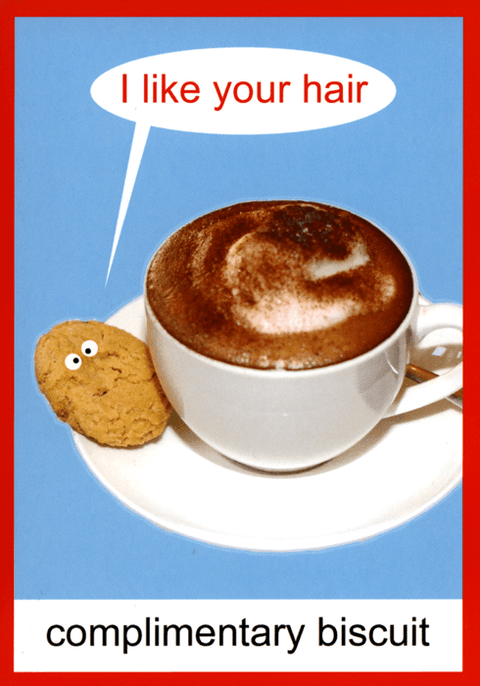 Funny CardsKiss me KwikComedy Card CompanyComplimentary Biscuit