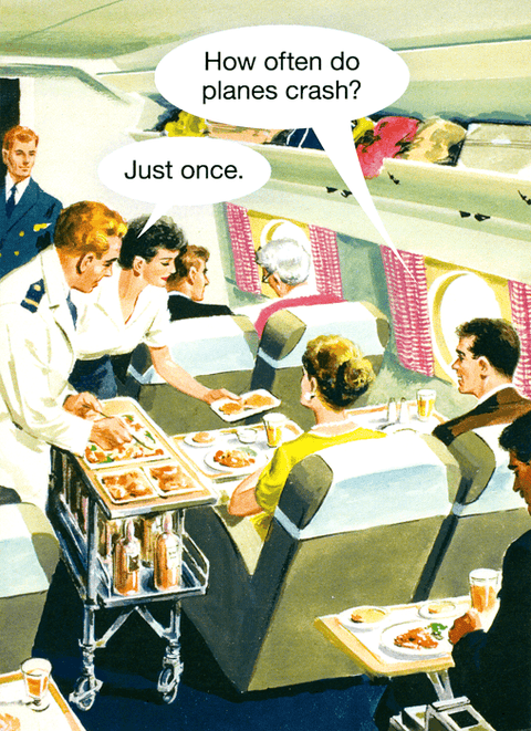 Funny CardsKiss me KwikComedy Card CompanyHow often do planes crash?