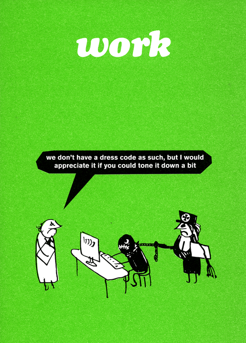 Funny greeting card Work Don't have a dress code Comedy Card Company