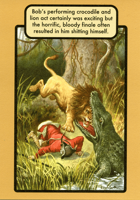 Funny CardsObjectablesComedy Card CompanyCrocodile and Lion Act