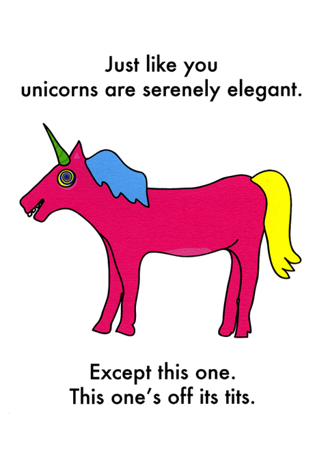 Funny CardsObjectablesComedy Card CompanyUnicorns are elegant like you