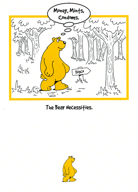 Funny CardsPeartree HeybridgeComedy Card CompanyThe bear necessities