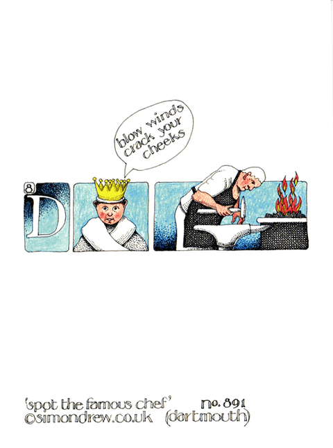 Funny CardsSimon DrewComedy Card CompanySpot the Famous Chef