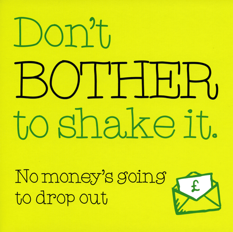 Funny CardsSplimpleComedy Card CompanyDon't bother to shake it