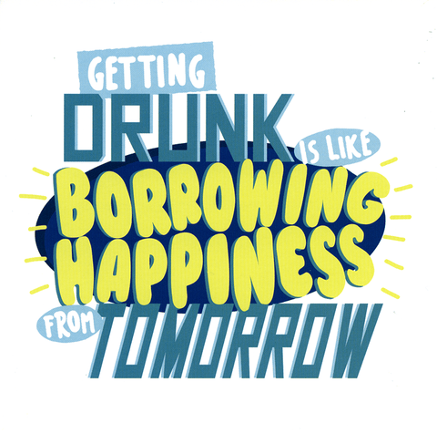 Funny CardsUrban GraphicComedy Card CompanyBorrowing happiness from tomorrow