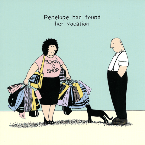Funny CardsWoodmansterneComedy Card CompanyBorn to Shop
