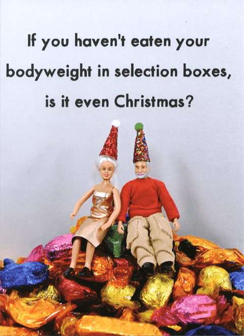 Funny Christmas cardsBold & BrightComedy Card CompanyBodyweight in selection boxes