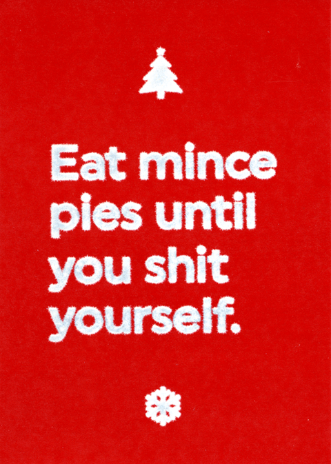 Funny Christmas cardsBrainbox CandyComedy Card CompanyEat mince pies