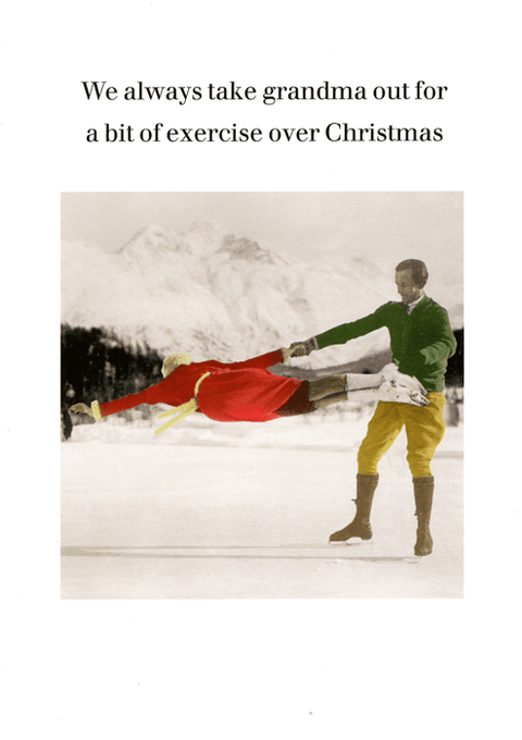 Funny Christmas cardsCath TateComedy Card CompanyBit of exercise for Grandma