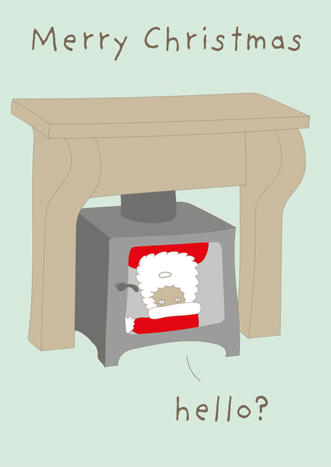 Funny Christmas cardsComedy Card CompanyComedy Card CompanySanta - Log Burner