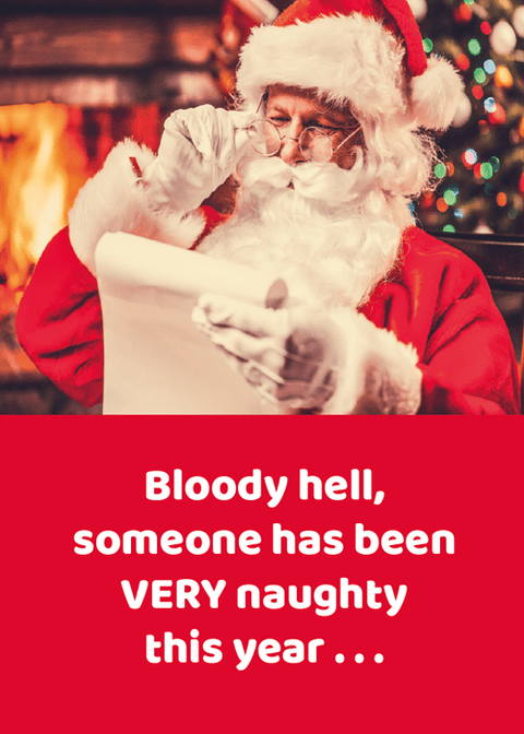 Funny Christmas cardsComedy Card CompanyComedy Card CompanyVery naughty