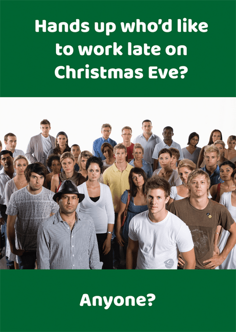 Funny Christmas cardsComedy Card CompanyComedy Card CompanyWork late Christmas