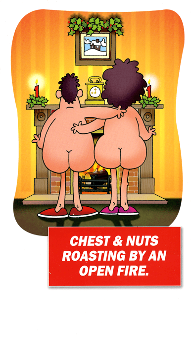 Funny Christmas cardsEmotional RescueComedy Card CompanyChest & Nuts Roasting