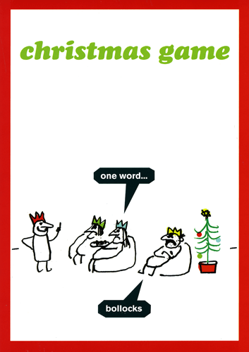 Funny Christmas cardsModern TossComedy Card CompanyChristmas game - one word