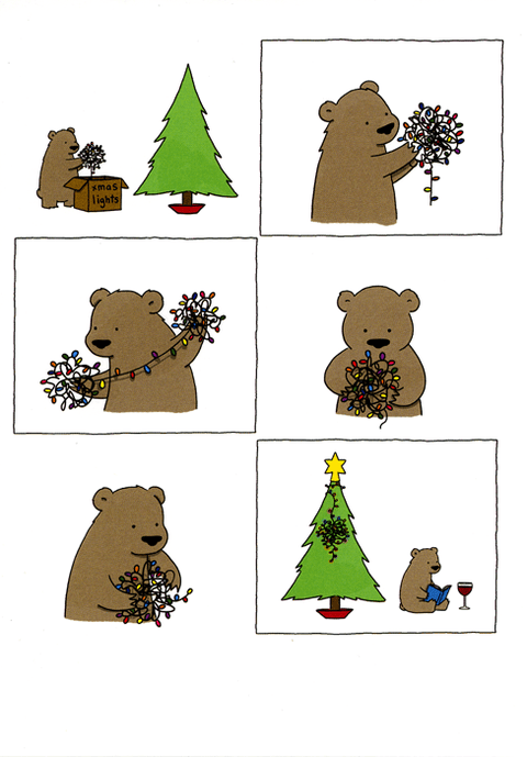 Funny Christmas cardsRedbackComedy Card CompanyChristmas Tree Lights