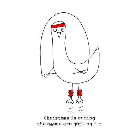 Funny Christmas cardsRosie Made a ThingComedy Card CompanyGeese are getting fit