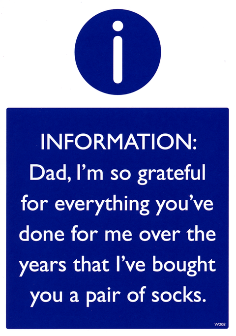 Funny Father's Day CardsBrainbox CandyComedy Card CompanyDad, I'm so grateful for everything