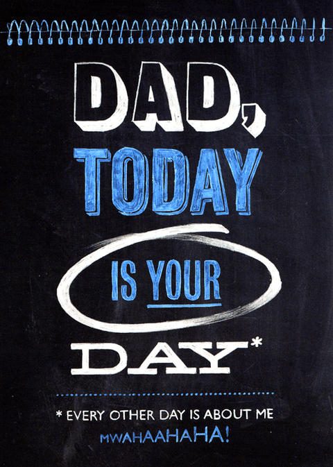 Funny Father's Day CardsBrainbox CandyComedy Card CompanyDad, today is your day