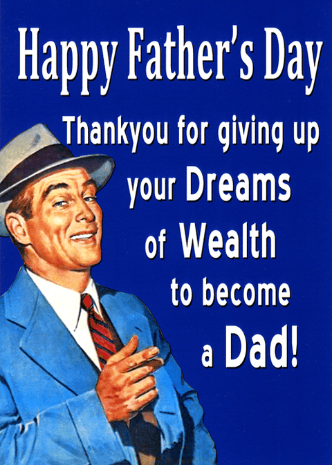 Funny Father's Day CardsHunky DoryComedy Card CompanyDreams of wealth