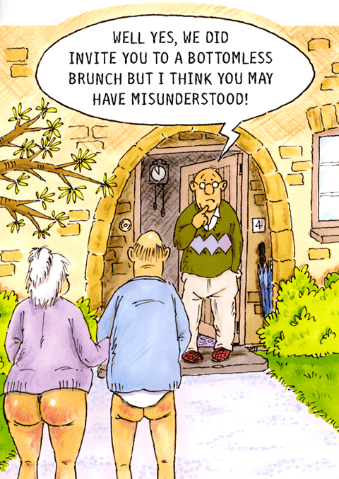 Funny Greeting CardPaperlinkComedy Card CompanyBottomless brunch