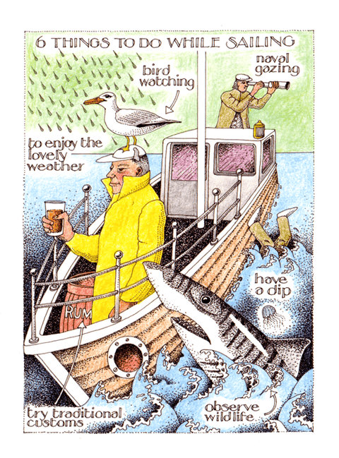 Funny Greeting CardSimon DrewComedy Card CompanyThings to do while Sailing