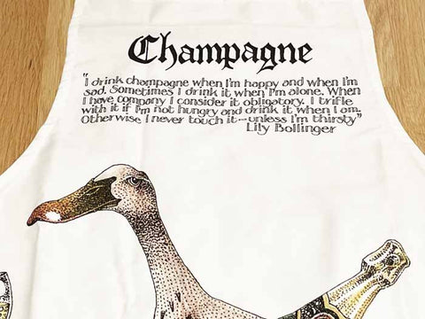Humorous GiftSimon DrewComedy Card CompanyApron - Champagne