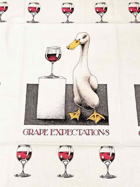 Humorous GiftSimon DrewComedy Card CompanyTea Towel - Grape Expectations