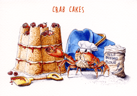 humorous greeting cardBewilderbeestComedy Card CompanyCrab cakes