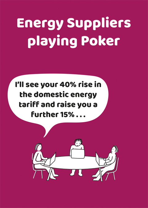 humorous greeting cardComedy Card CompanyComedy Card CompanyEnergy Suppliers Playing Poker