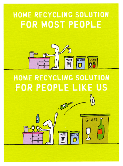 humorous greeting cardHarold's PlanetComedy Card CompanyRecycling for people like us