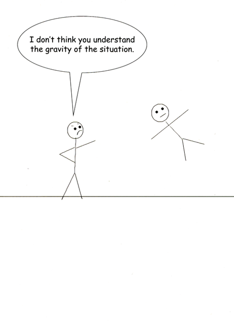 humorous greeting cardPaperlinkComedy Card CompanyGravity of Situation