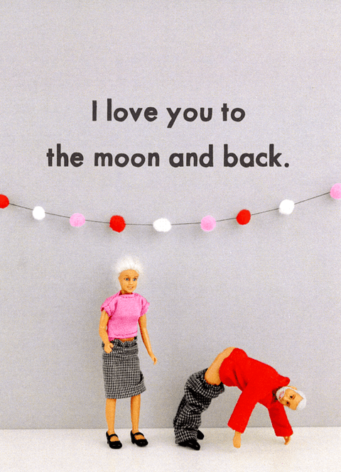 Love / Anniversary cardsBold & BrightComedy Card CompanyMoon and Back