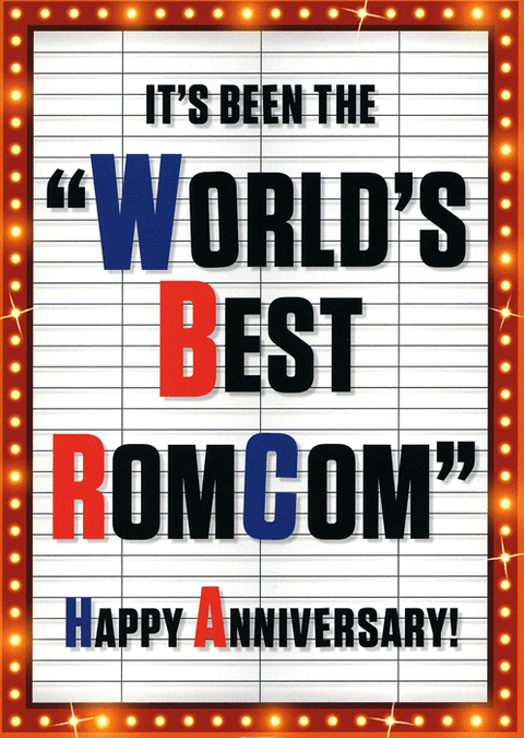Love / Anniversary cardsCardeliciousComedy Card CompanyWorld's Best Romcom