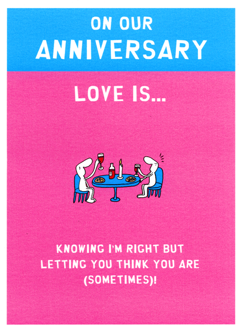 Love / Anniversary cardsHarold's PlanetComedy Card CompanyLove is . . .