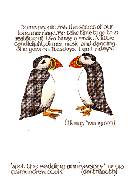 Love / Anniversary cardsSimon DrewComedy Card CompanySpot the Wedding Anniversary