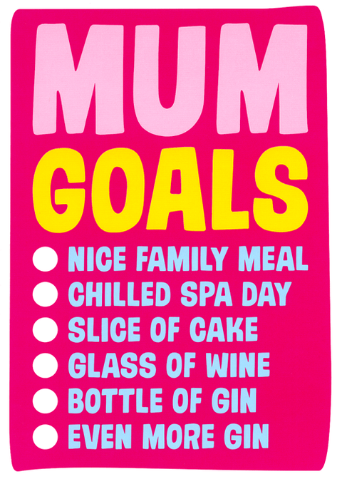 mother's day cardsDean MorrisComedy Card CompanyMum Goals