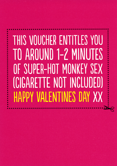Valentines cardsBuddy FernandezComedy Card CompanyValentine hot sex voucher