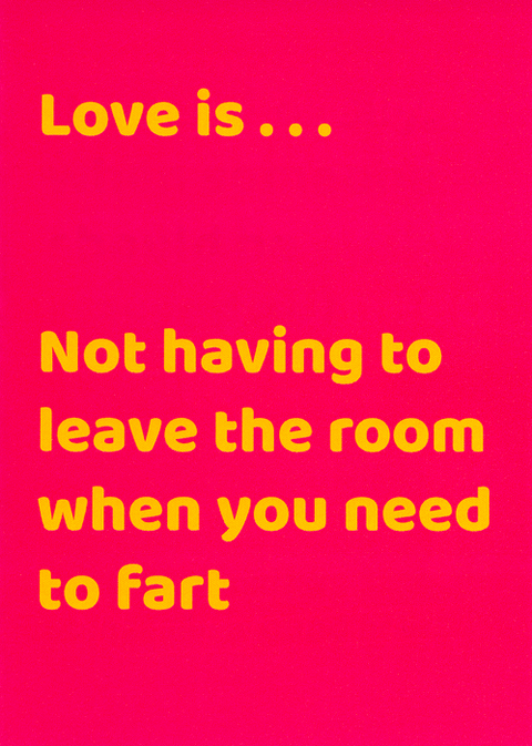 Valentines cardsComedy Card CompanyComedy Card CompanyLeave room when need to fart