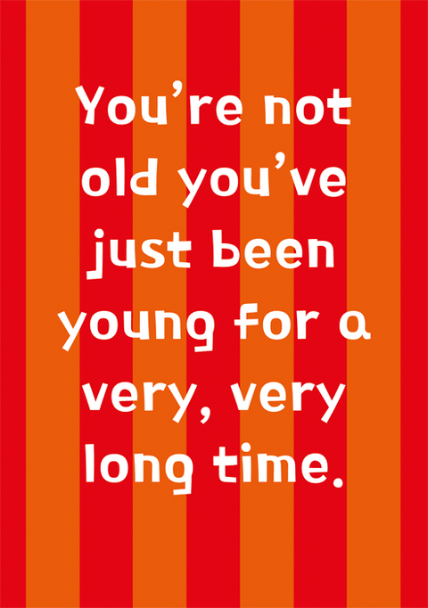 New funny birthday cards inspired by colourful deckchairs! - Comedy Card Company