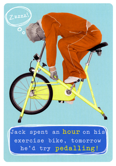 Exercise bike funny online