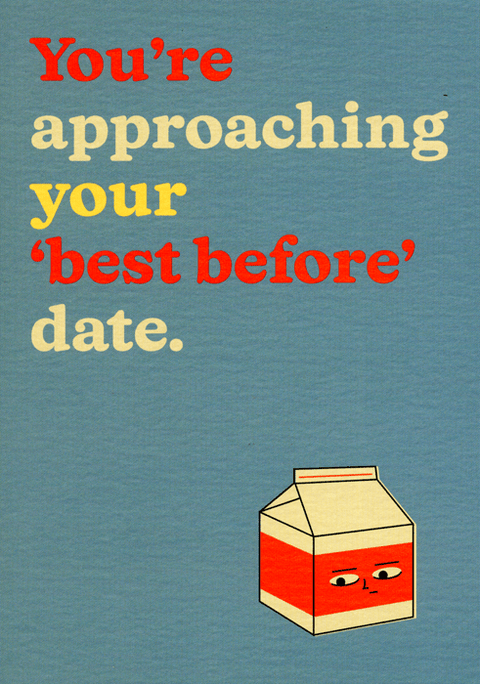 Birthday CardCath TateComedy Card CompanyBest Before