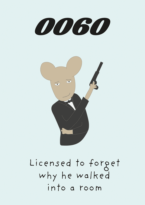 Birthday CardComedy Card CompanyComedy Card Company60th - Licensed to forget